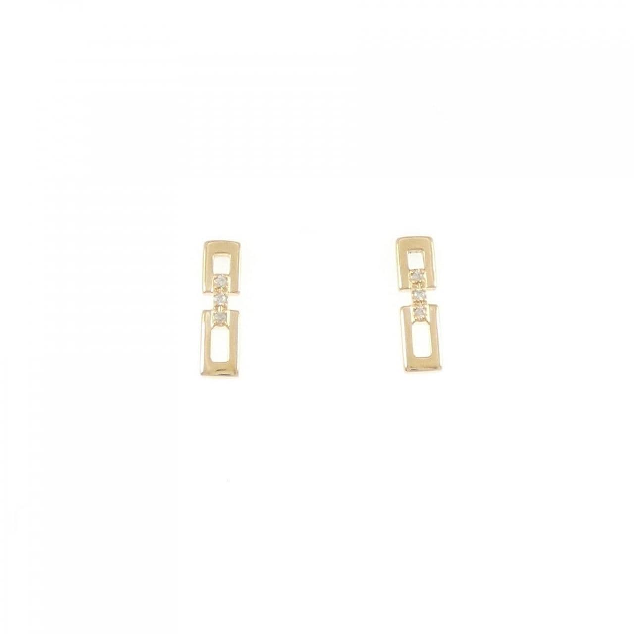 K18YG ダイヤモンド ピアス