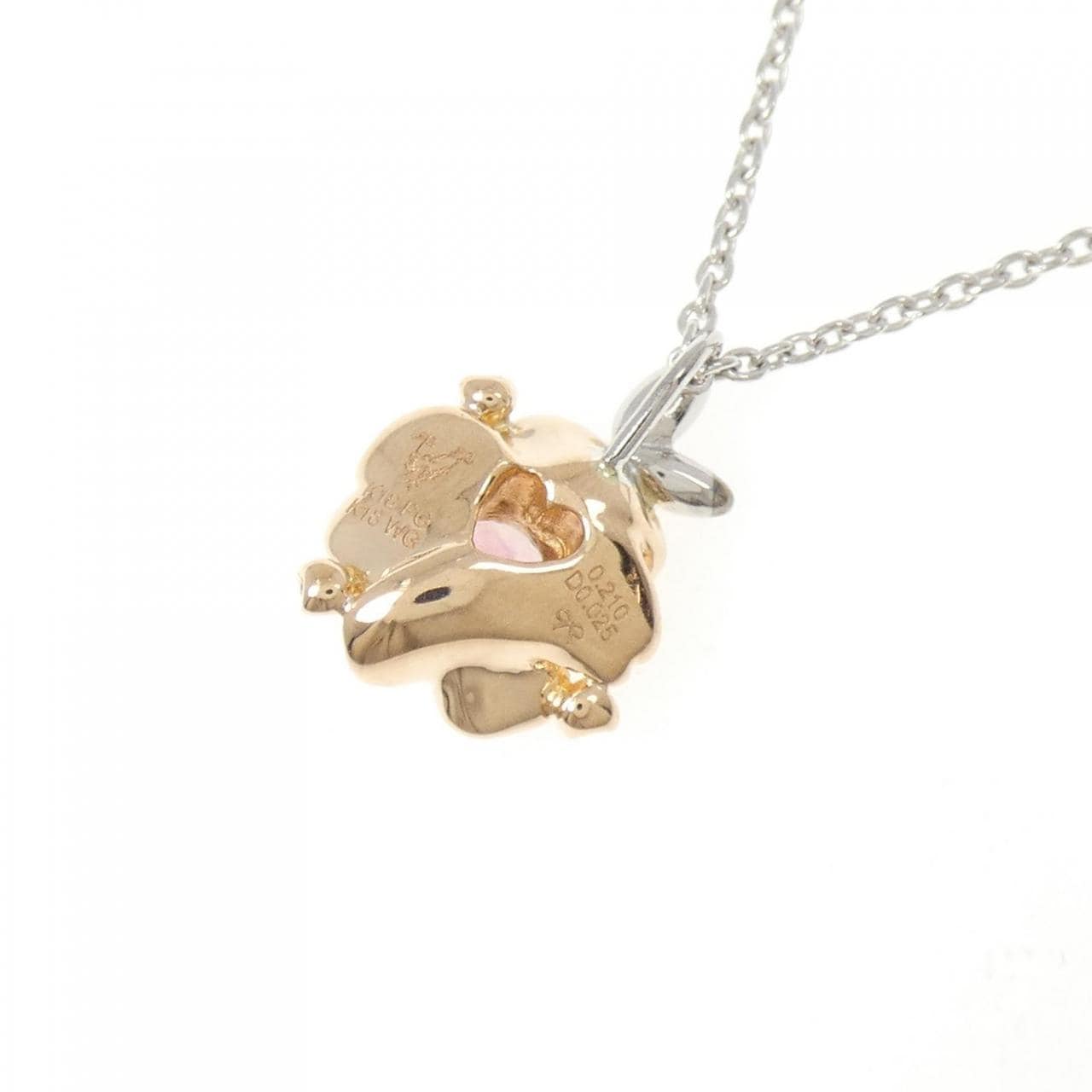 K18PG/K18WG碧玺项链 0.210克拉