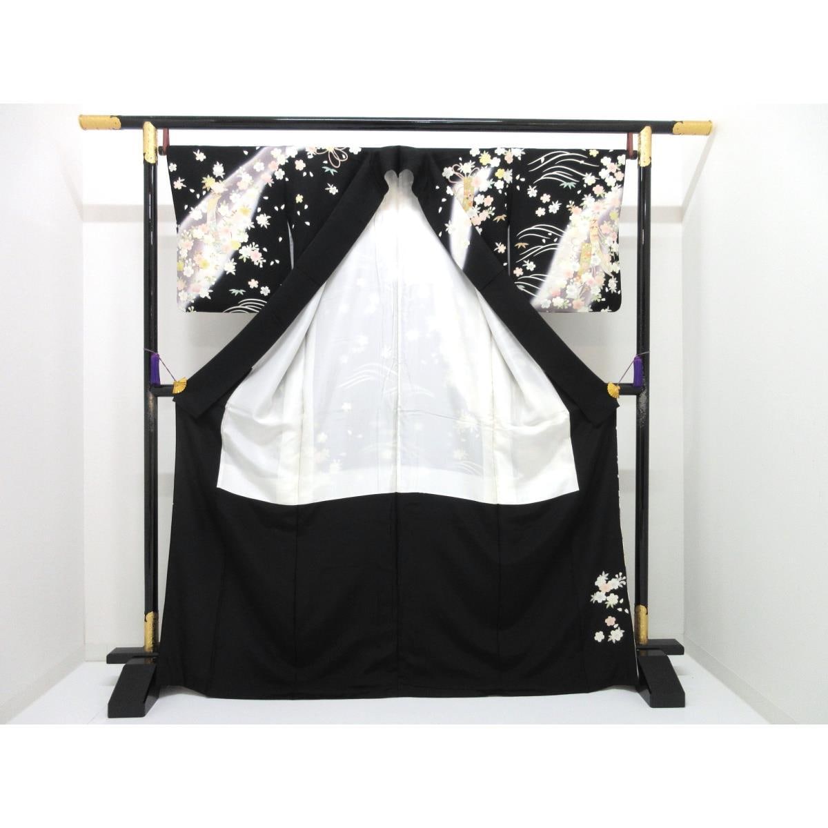 訪問着　友禅金彩加工　ボカシ染