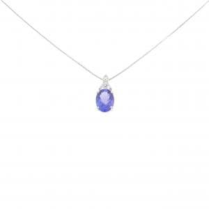 PT900/PT850 タンザナイト ネックレス 1.51CT