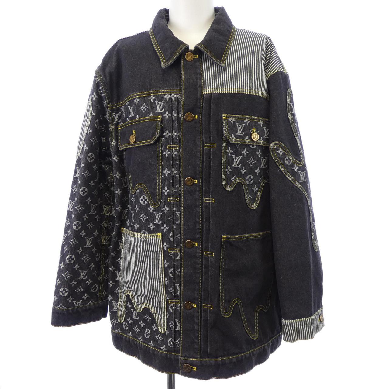 ルイヴィトン LOUIS VUITTON モノグラムクレイジーデニムワークウエアジャケット HMA20EUZD デニムジャケット