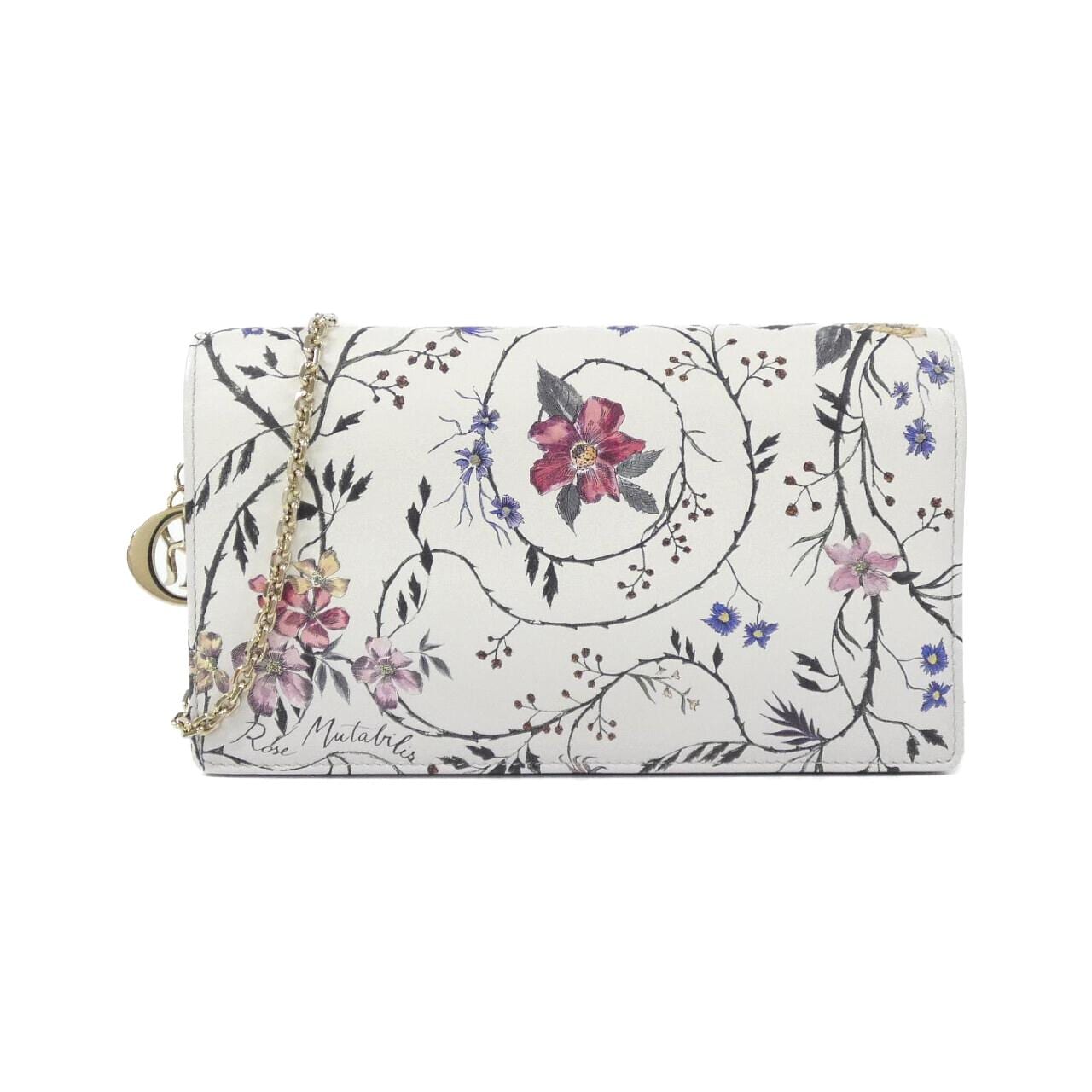 Christian DIOR ROSA MUTABILIS 链条钱包