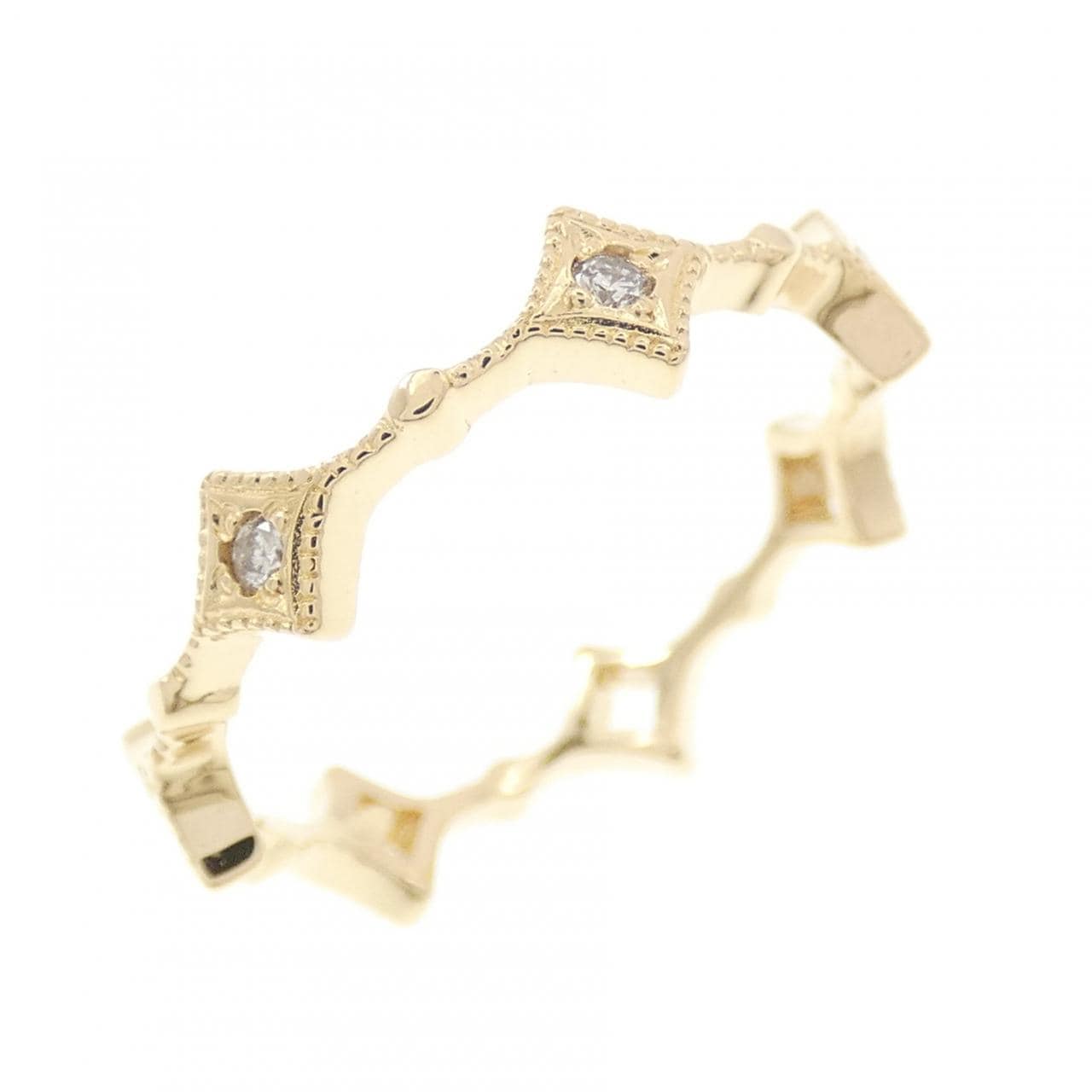 アガット ダイヤモンド リング 0.04CT