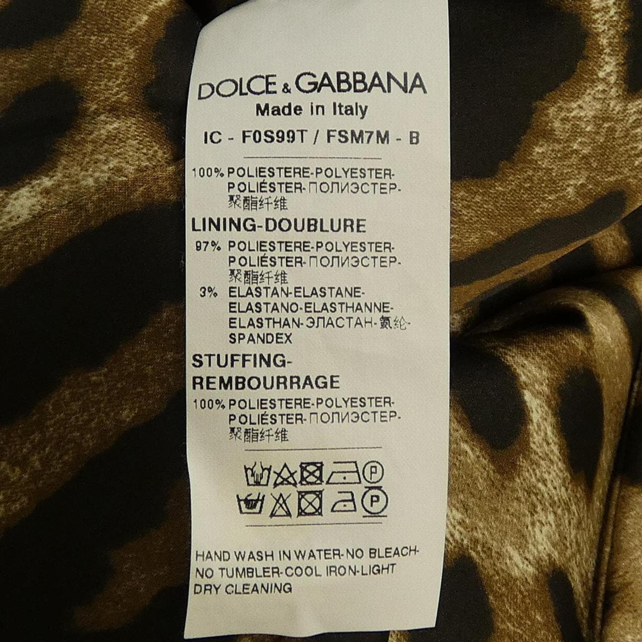 ドルチェアンドガッバーナ DOLCE&GABBANA F0S99T/FSM7M コート