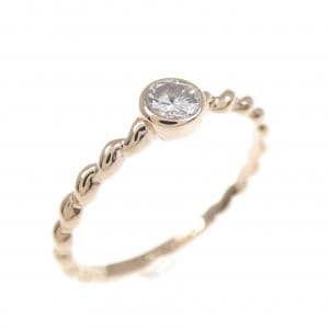 K18PG ダイヤモンド リング 0.15CT