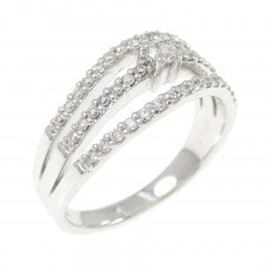 K18WG ダイヤモンド リング 0.33CT