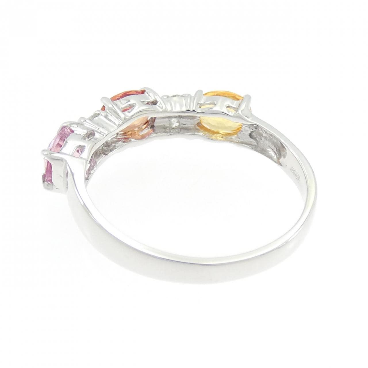 K18WG サファイヤ リング 1.37CT