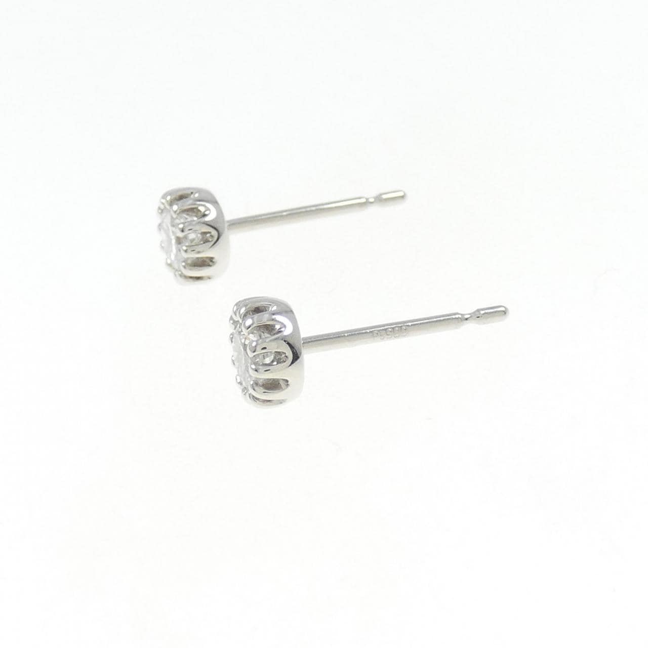 【リメイク】PT/ST ダイヤモンド ピアス 0.202CT 0.203CT F VVS2 VG-GOOD