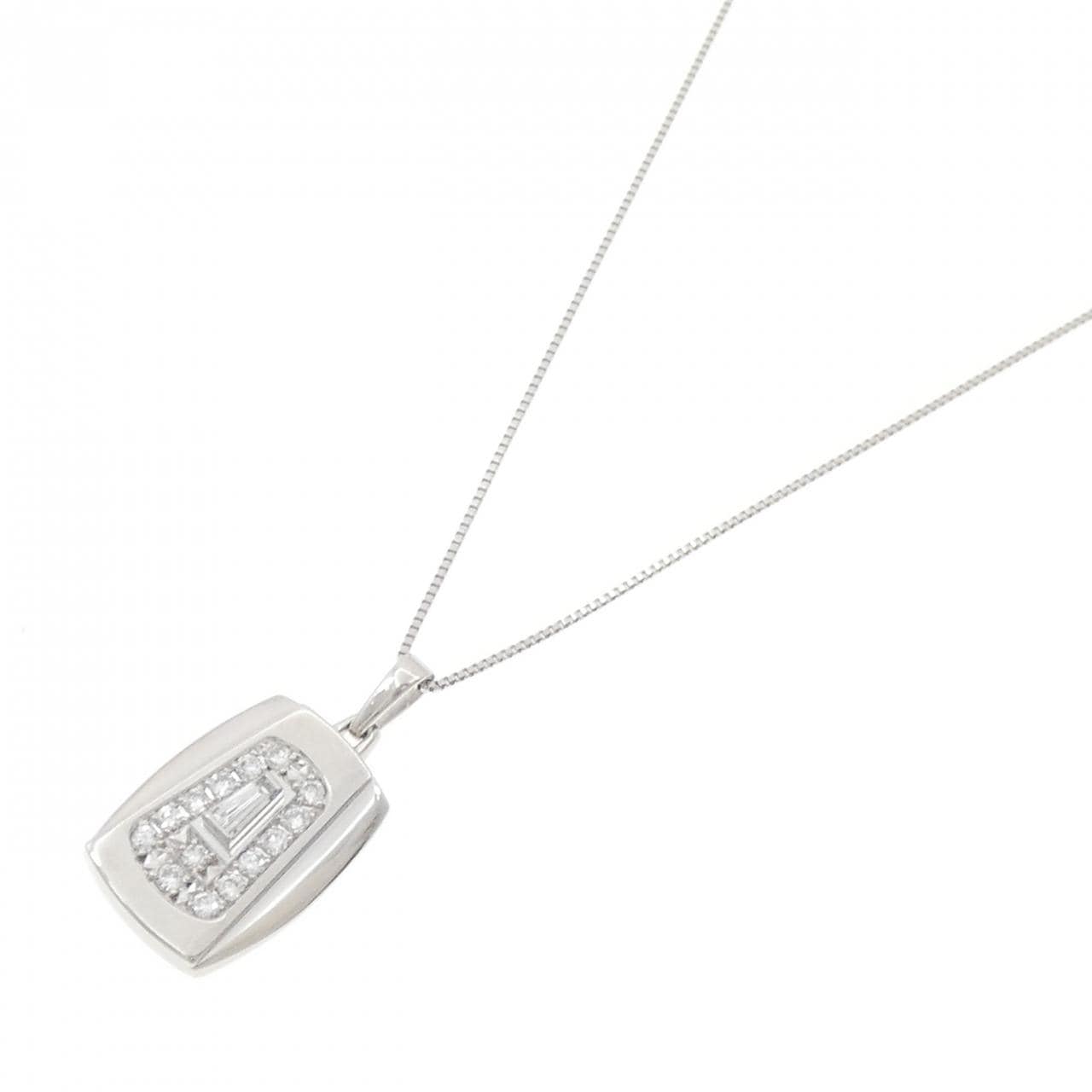 PT900/PT850 ダイヤモンド ネックレス 0.14CT