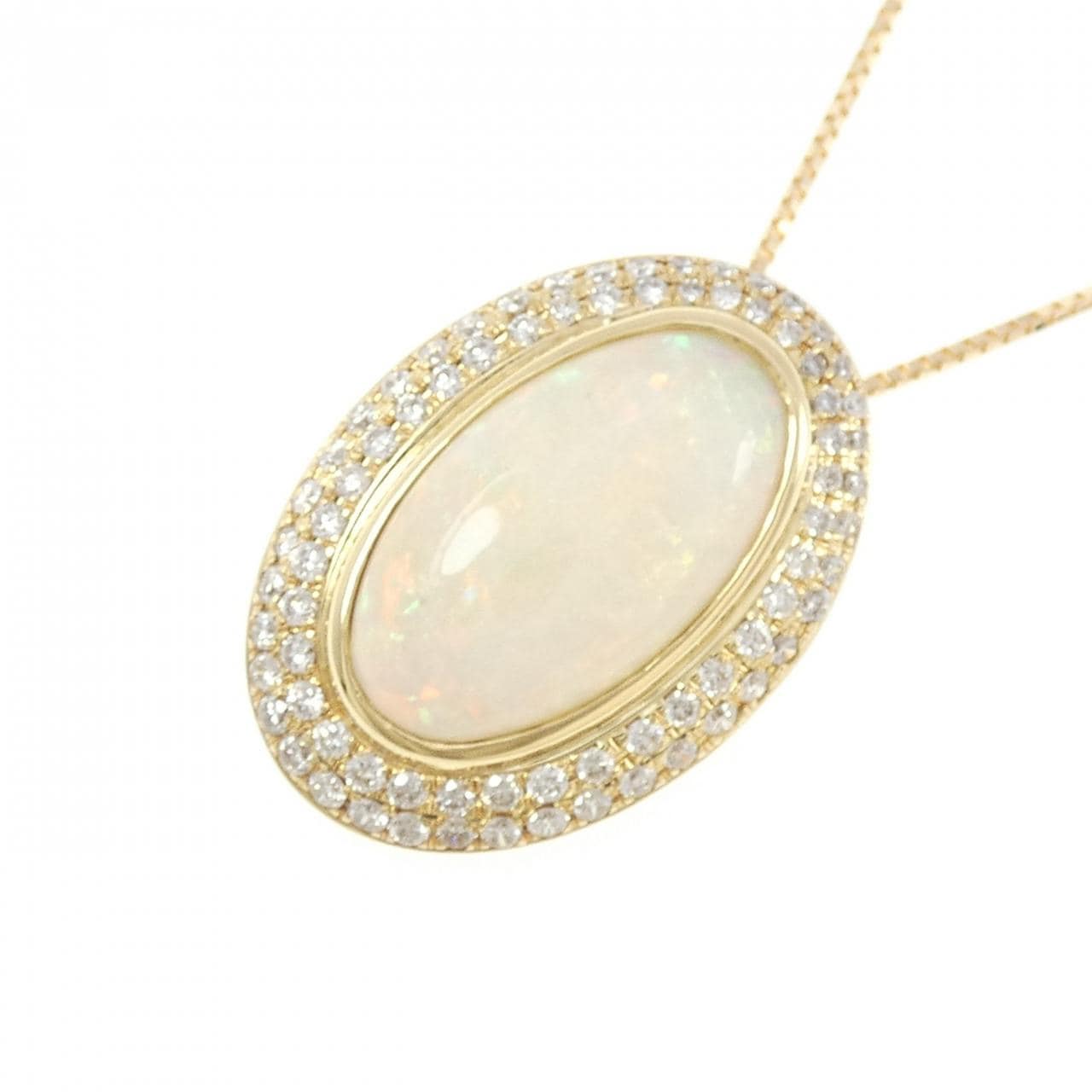 K18YG オパール ネックレス 4.20CT