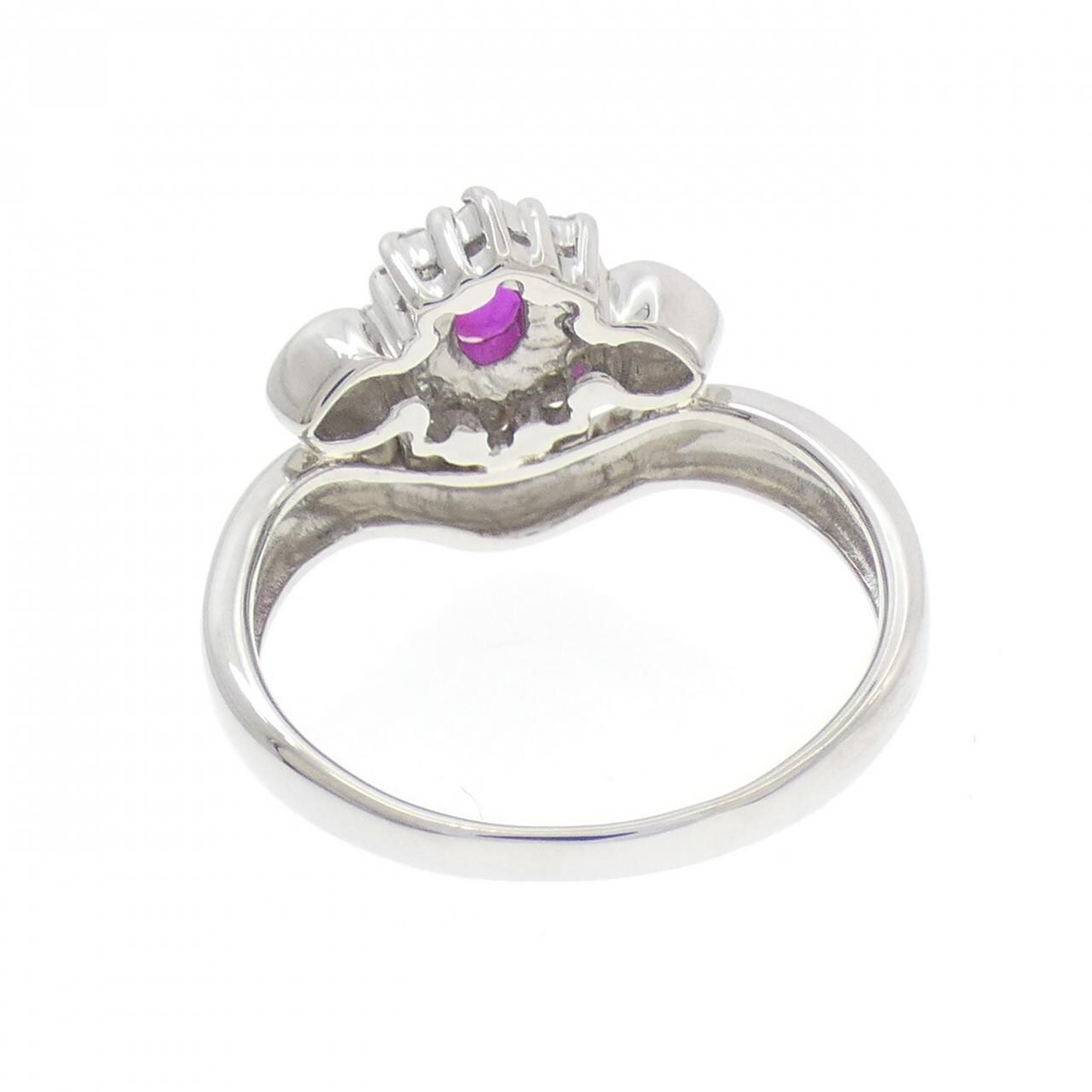 PT900 ルビー リング 0.48CT
