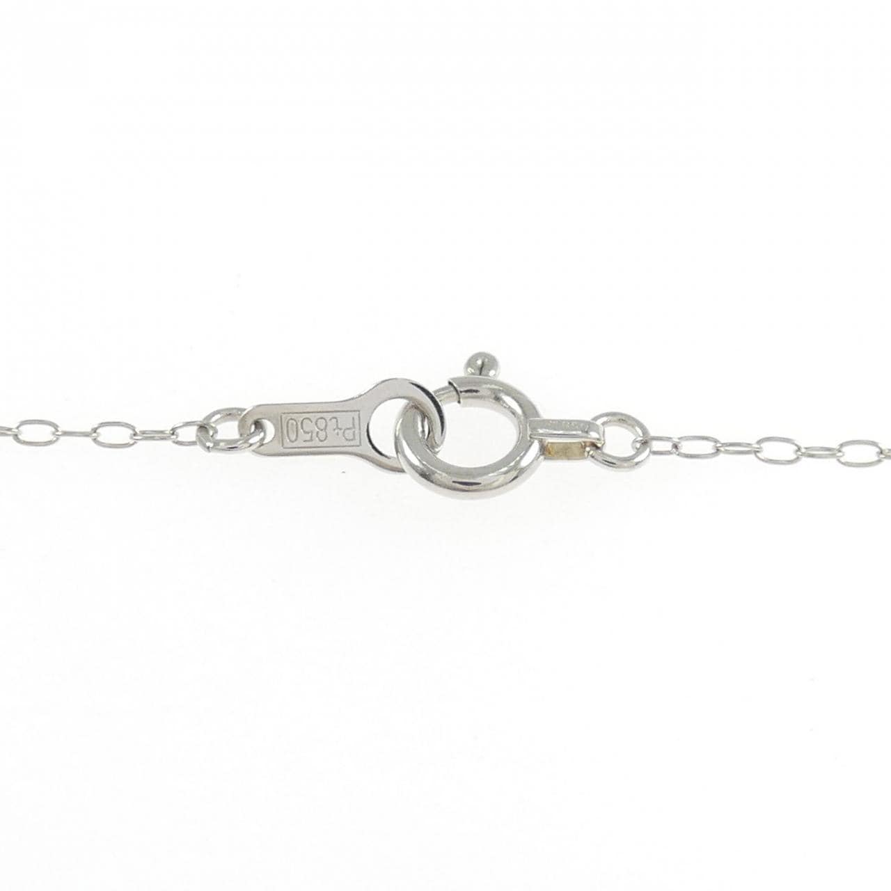 PT900/PT850 ソリティア ダイヤモンド ネックレス 0.239CT