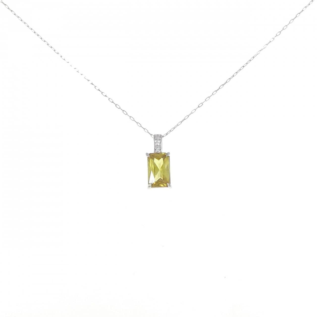 [新品] PT900 榍石項鍊 1.00CT