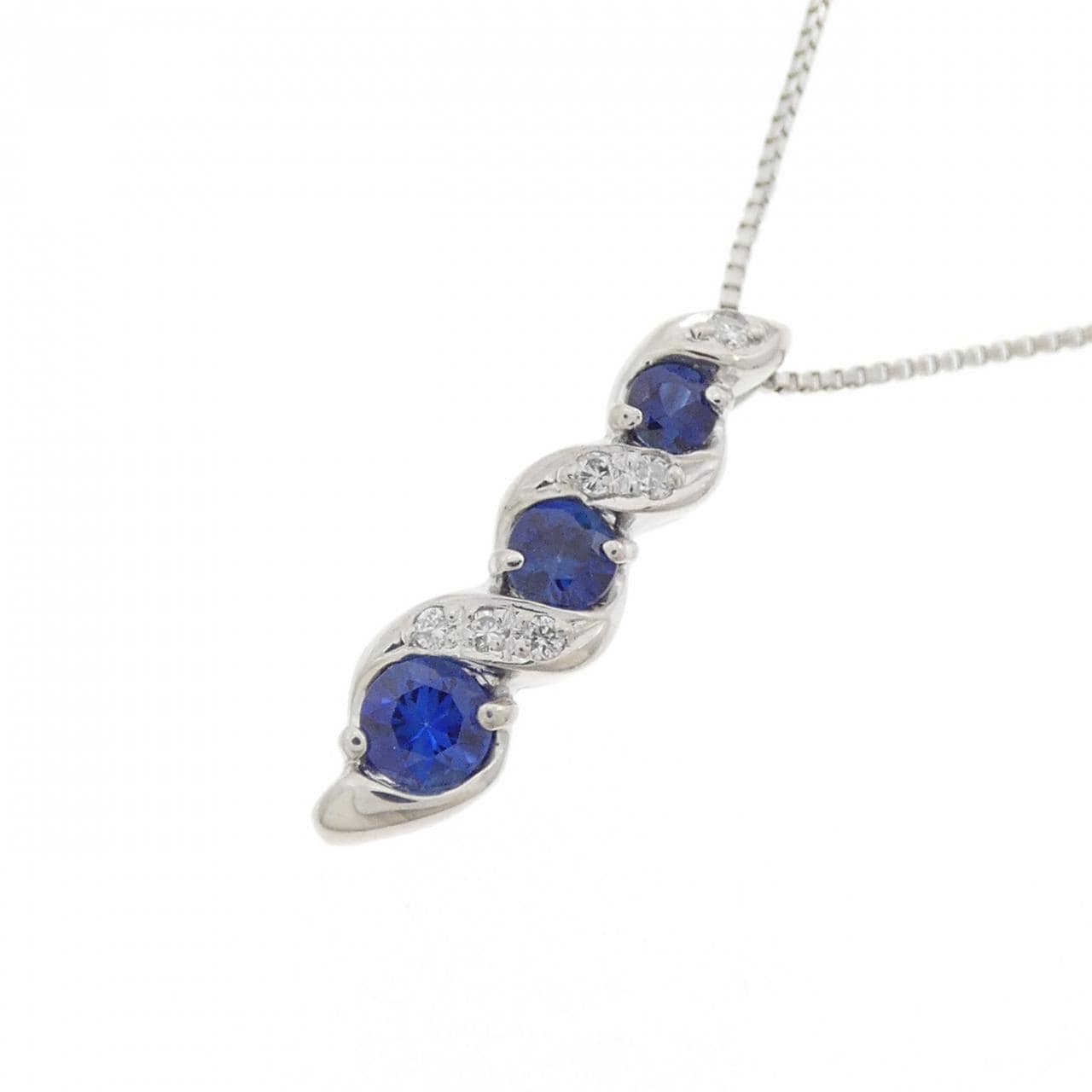 PT900/PT850 サファイヤ ネックレス 0.31CT