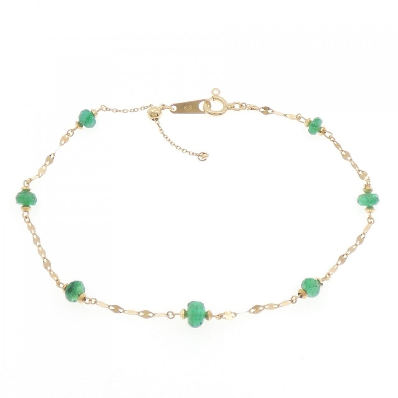 K18YG エメラルド ブレスレット 2.20CT
