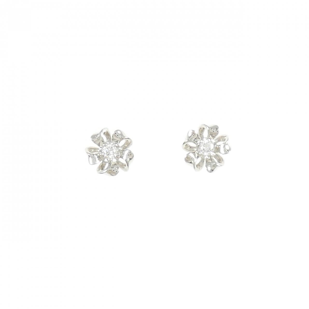 PT950/PT900 ダイヤモンド ピアス 0.10CT
