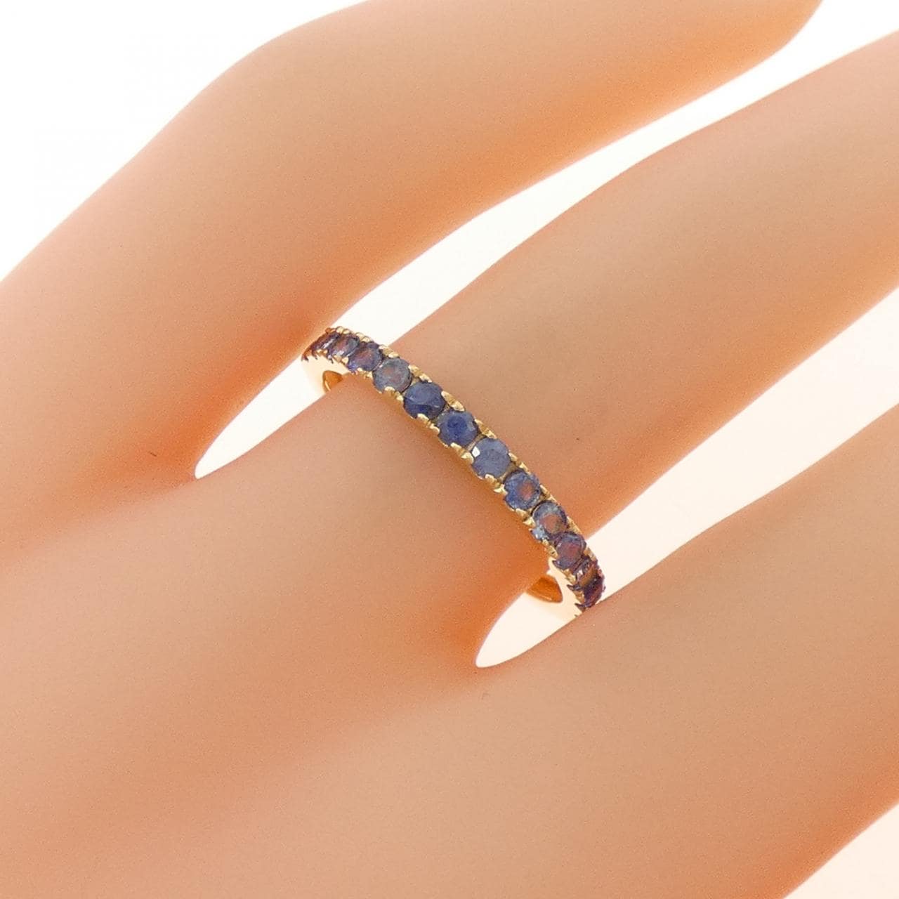 K18YG サファイヤ リング 0.59CT