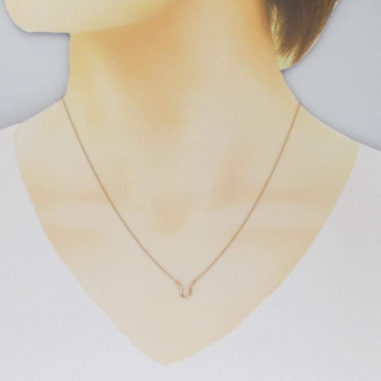 K10PG Horseshoe Diamond Necklace