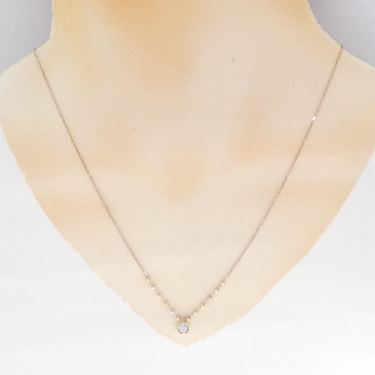 K10スリーカラー ダイヤモンド ネックレス 0.10CT