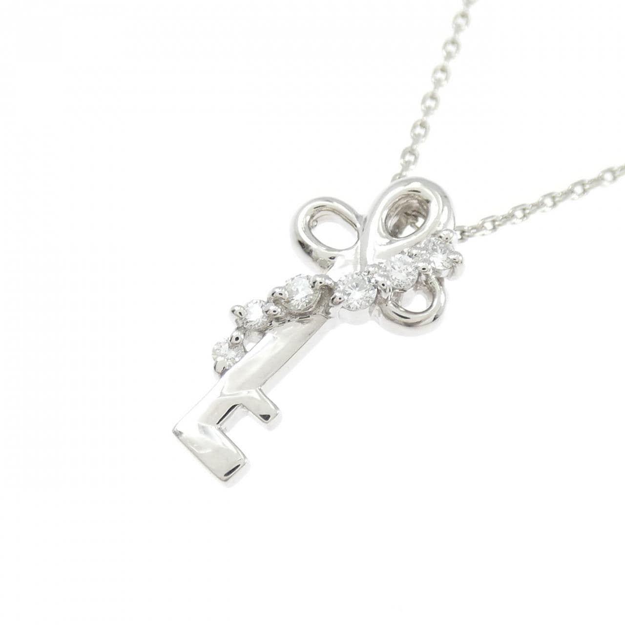 PT900/PT850 キー ダイヤモンド ネックレス 0.10CT