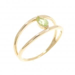 【新品】K18YG ペリドット リング