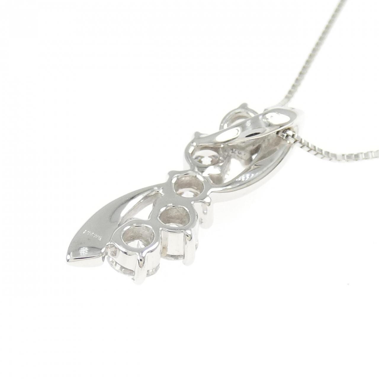 K18WG ダイヤモンド ネックレス 1.00CT