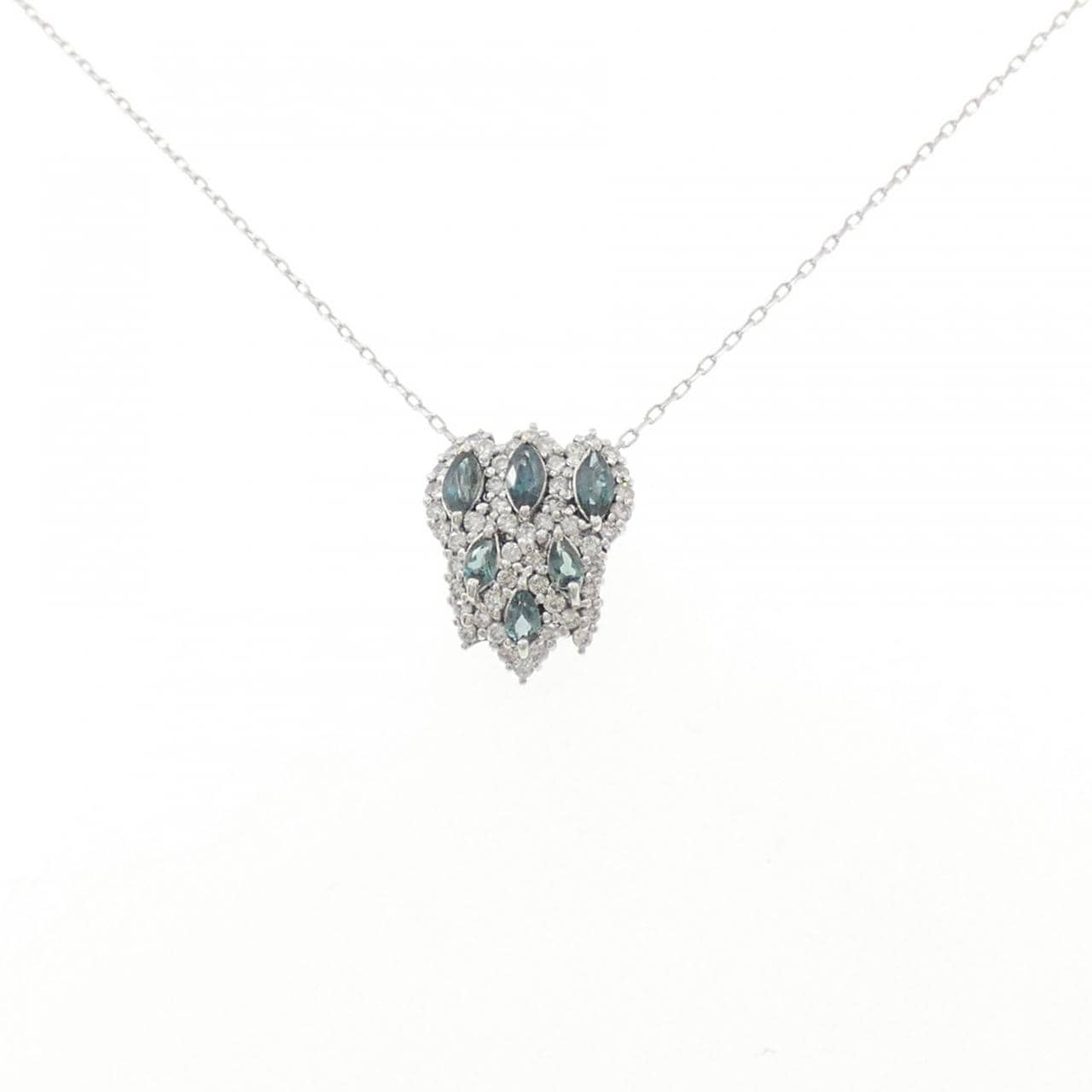K18WG アレキサンドライト ネックレス 0.67CT