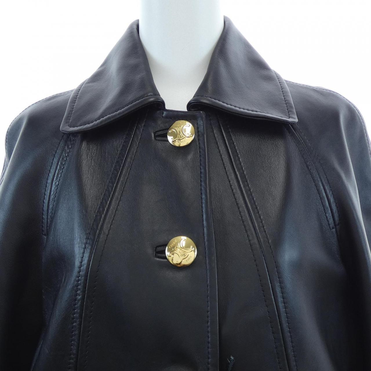 セリーヌ CELINE クロディーヌカラー 2D561583C レザーコート