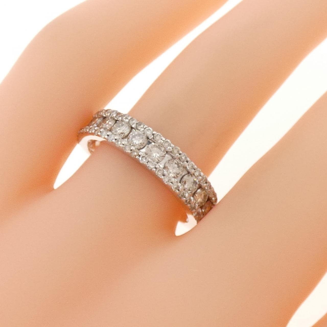 K18WG ダイヤモンド リング 1.00CT