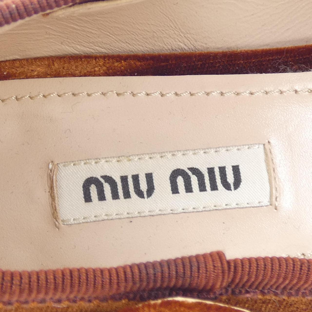 ミュウミュウ MIU MIU フラットシューズ