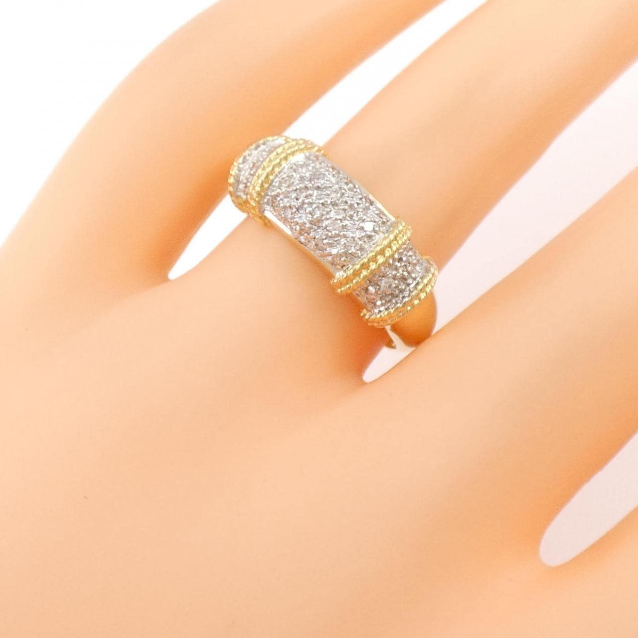 K18YG/K18WG Diamond ring 0.23CT