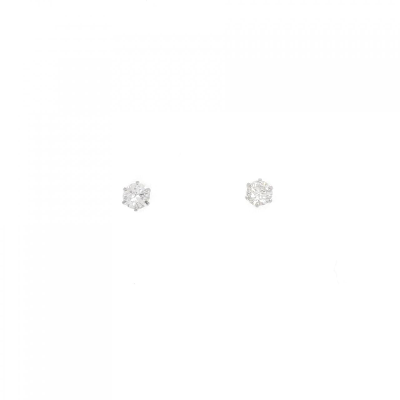 PT ソリティア ダイヤモンド ピアス 0.2CT