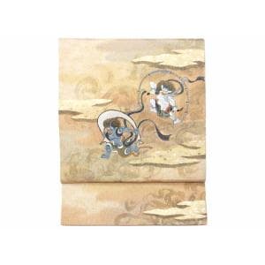 袋帯　友禅金彩加工