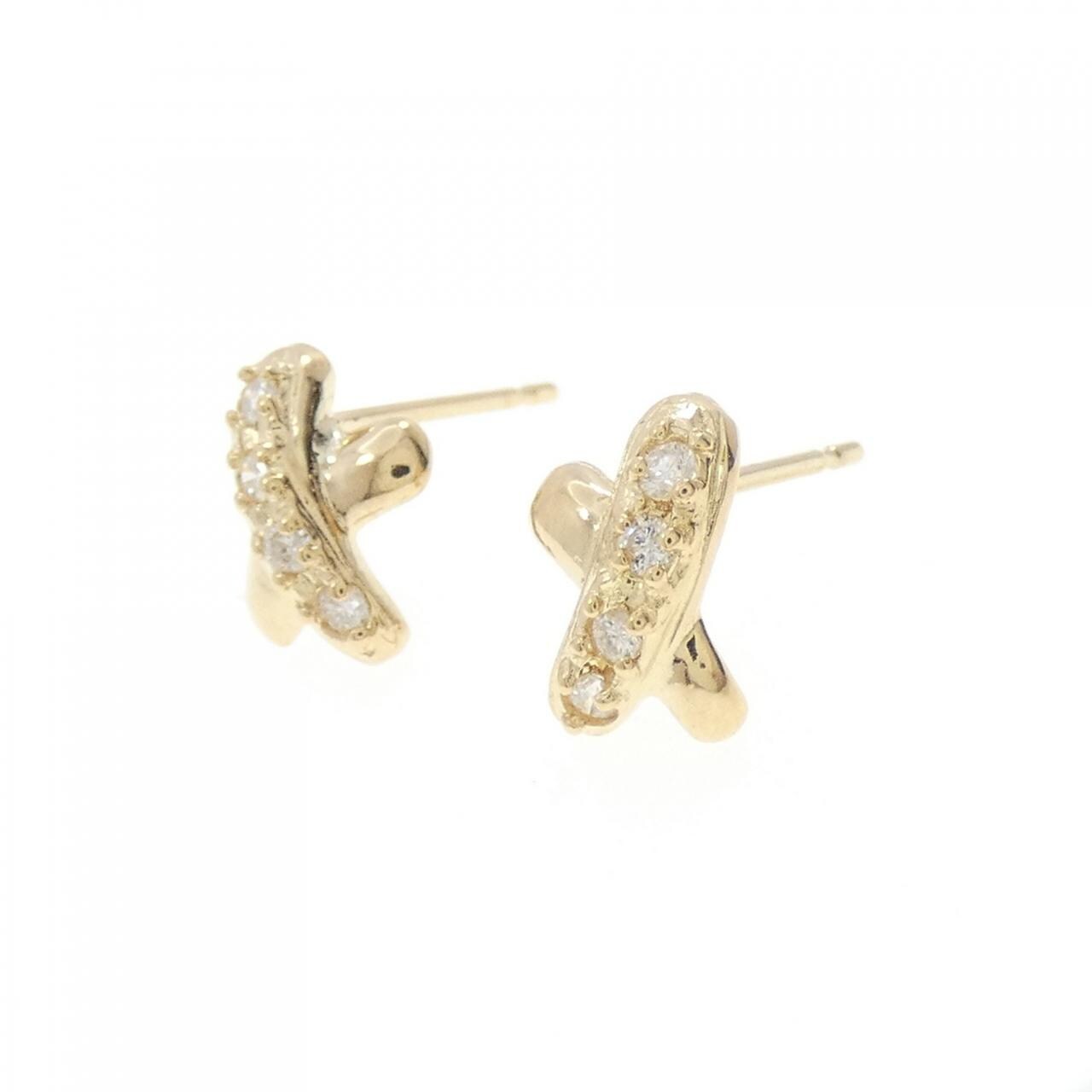K18YG鑽石耳環0.10CT