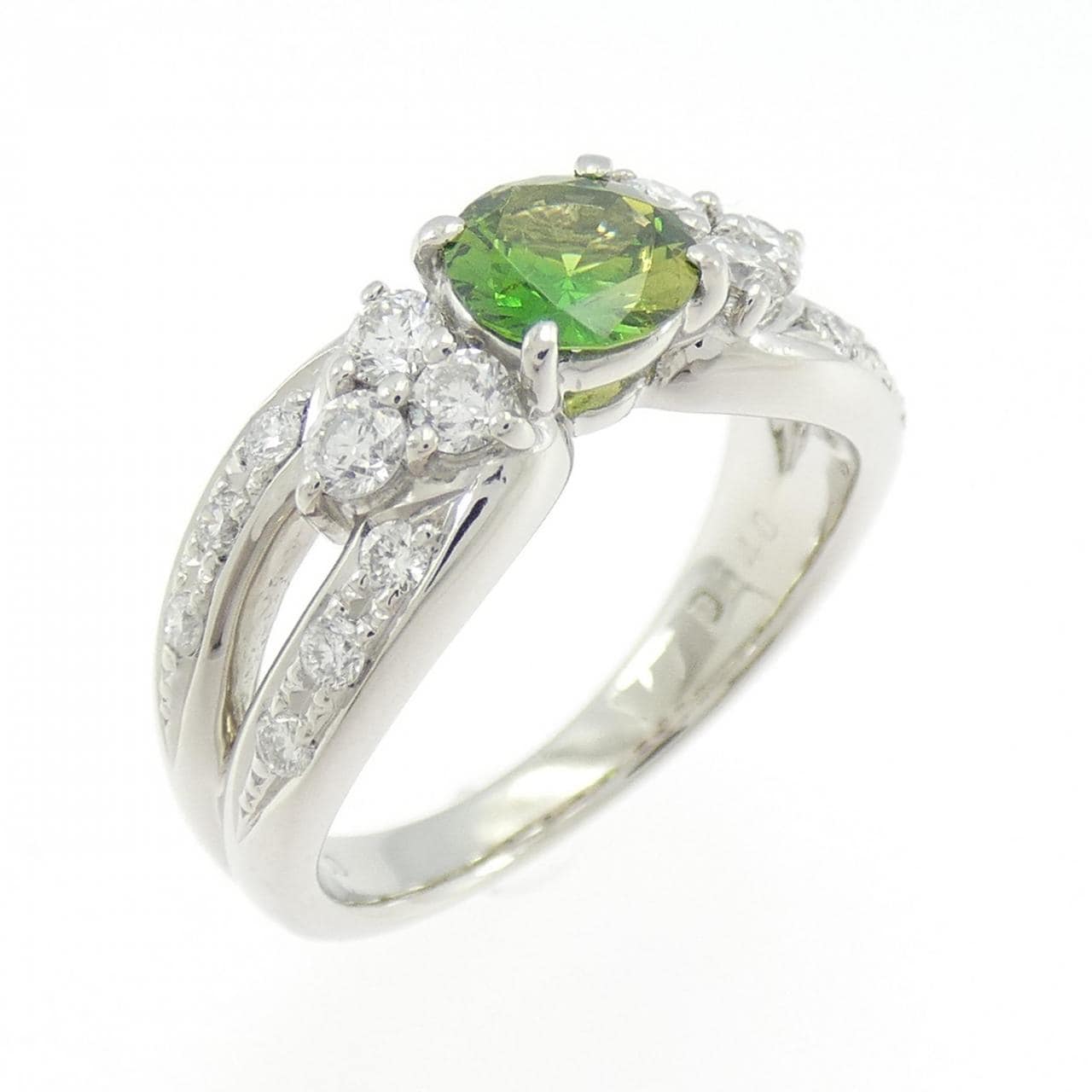 PT900 デマントイドガーネット リング 0.619CT