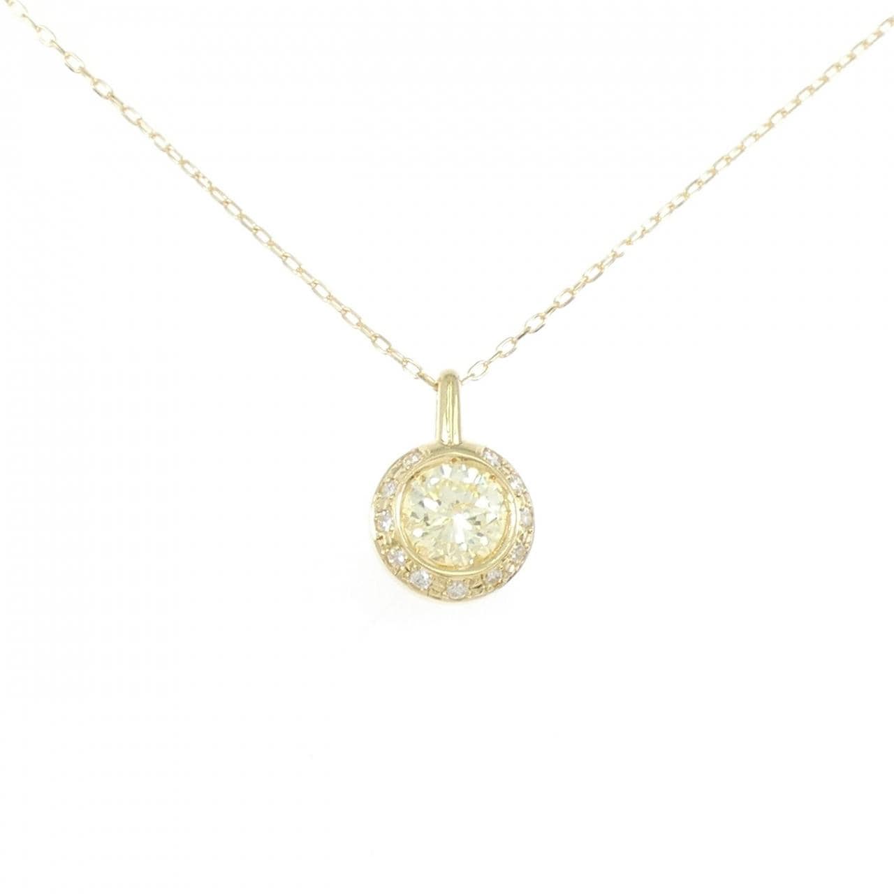 K18YG ダイヤモンド ネックレス 1.14CT