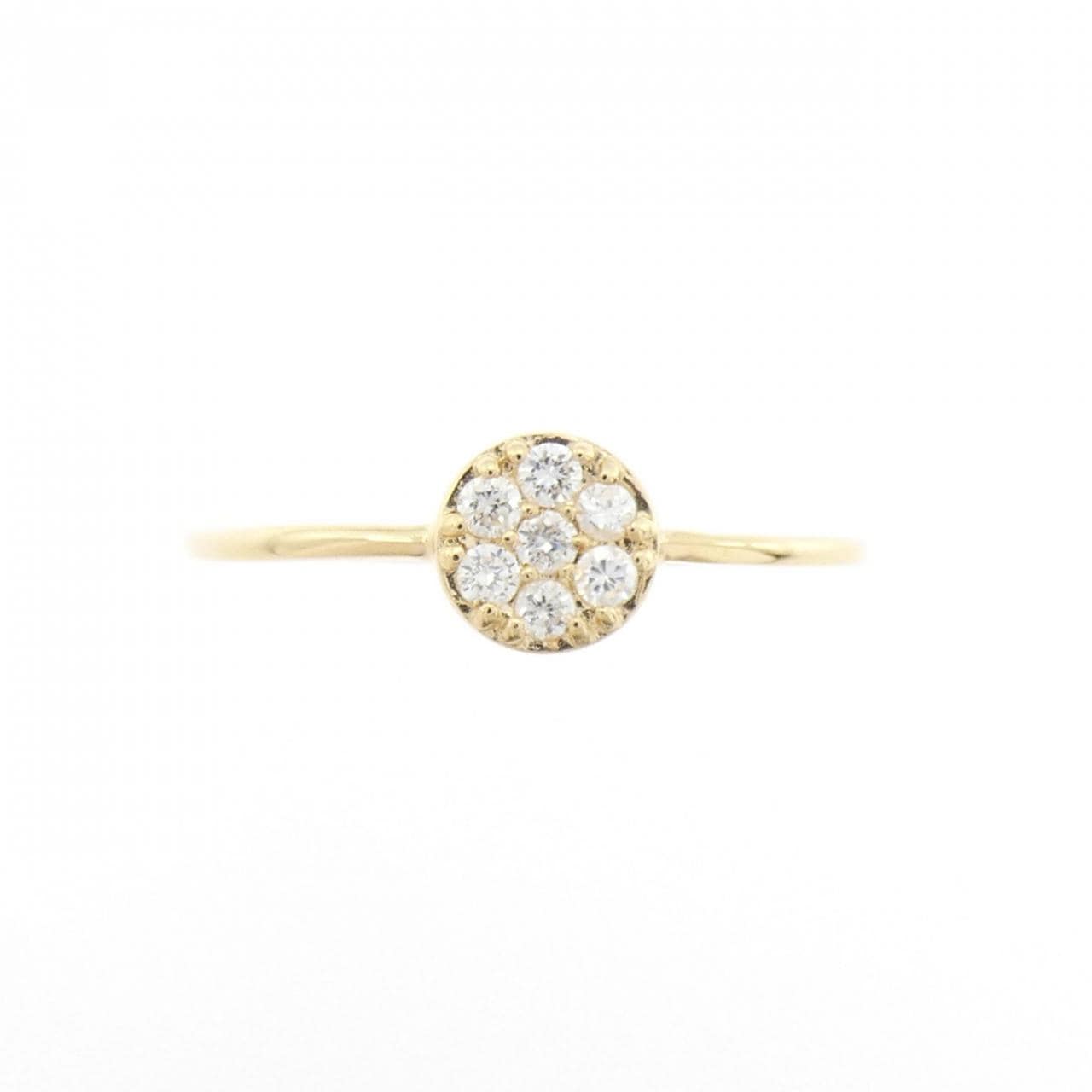 【リメイク】K18YG ダイヤモンド リング 0.10CT