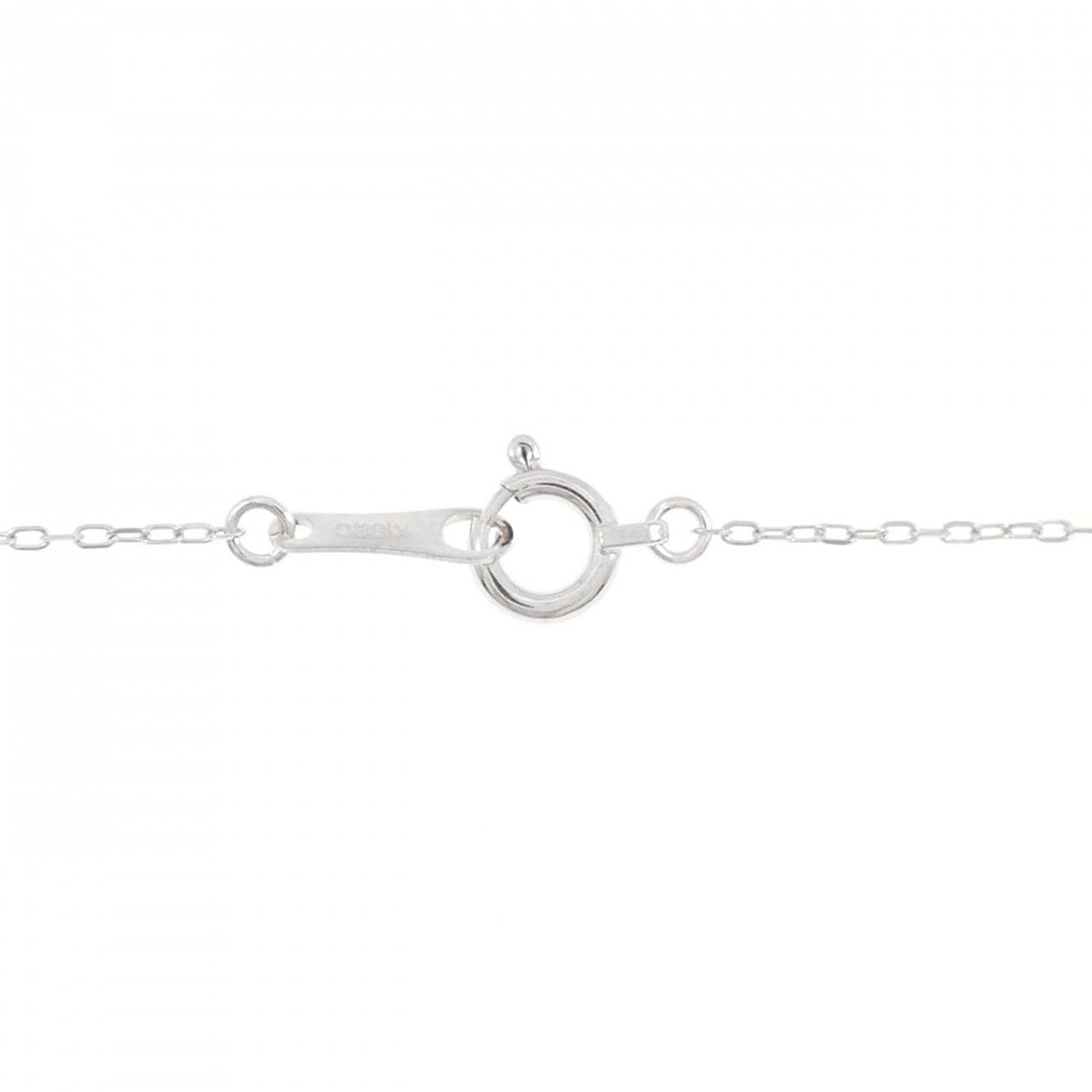 K18WG ホースシュー トルマリン ネックレス 0.11CT