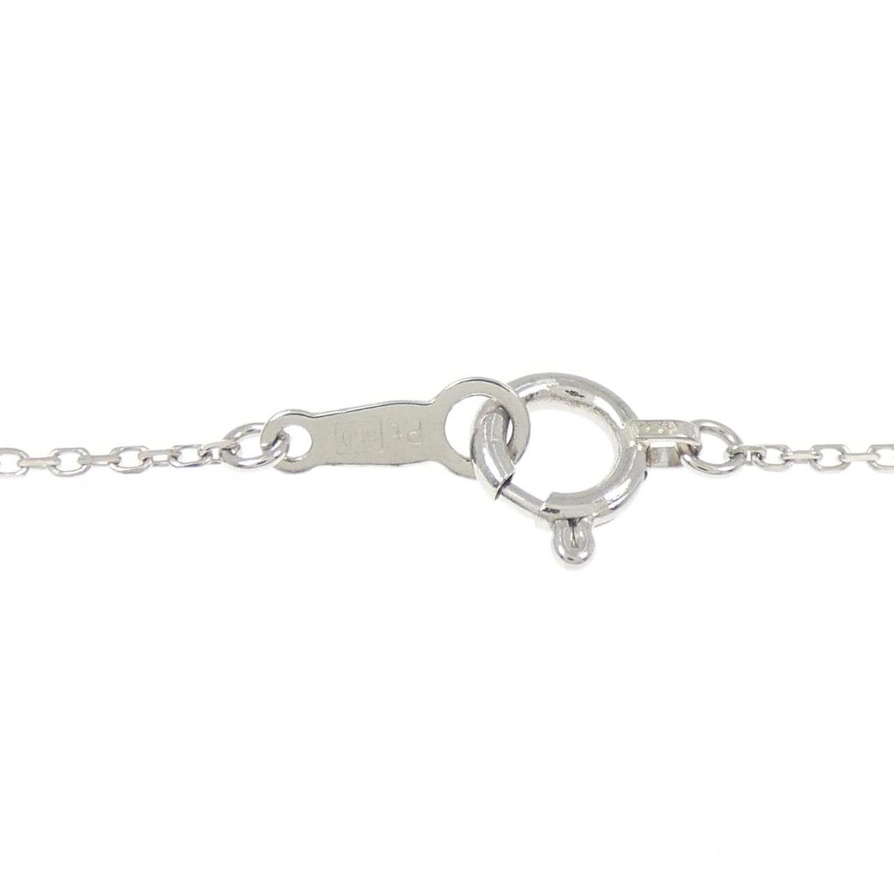 K18/PT900/PT850 クロス ダイヤモンド ネックレス 0.05CT