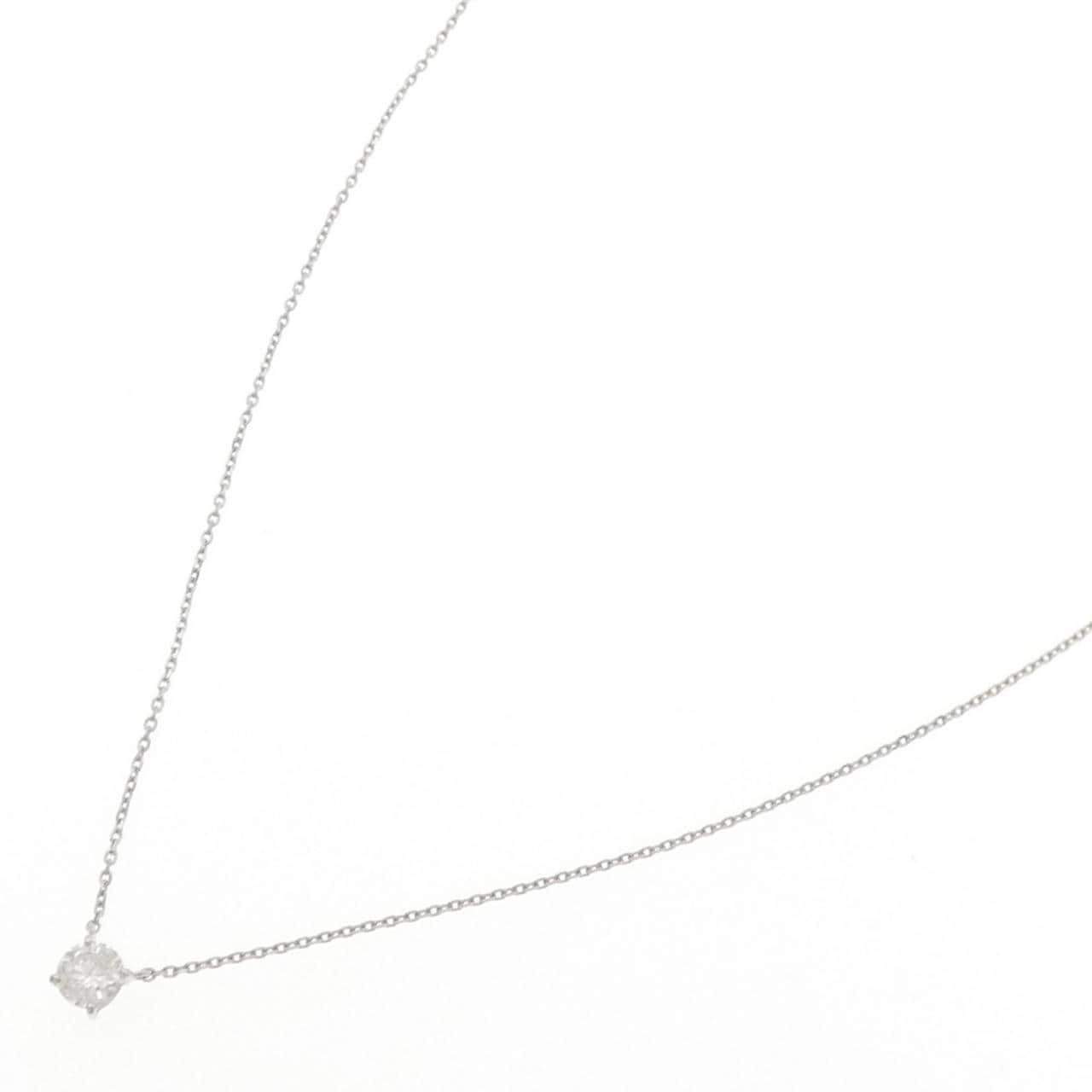 PT900/PT850 ソリティア ダイヤモンド ネックレス 0.321CT