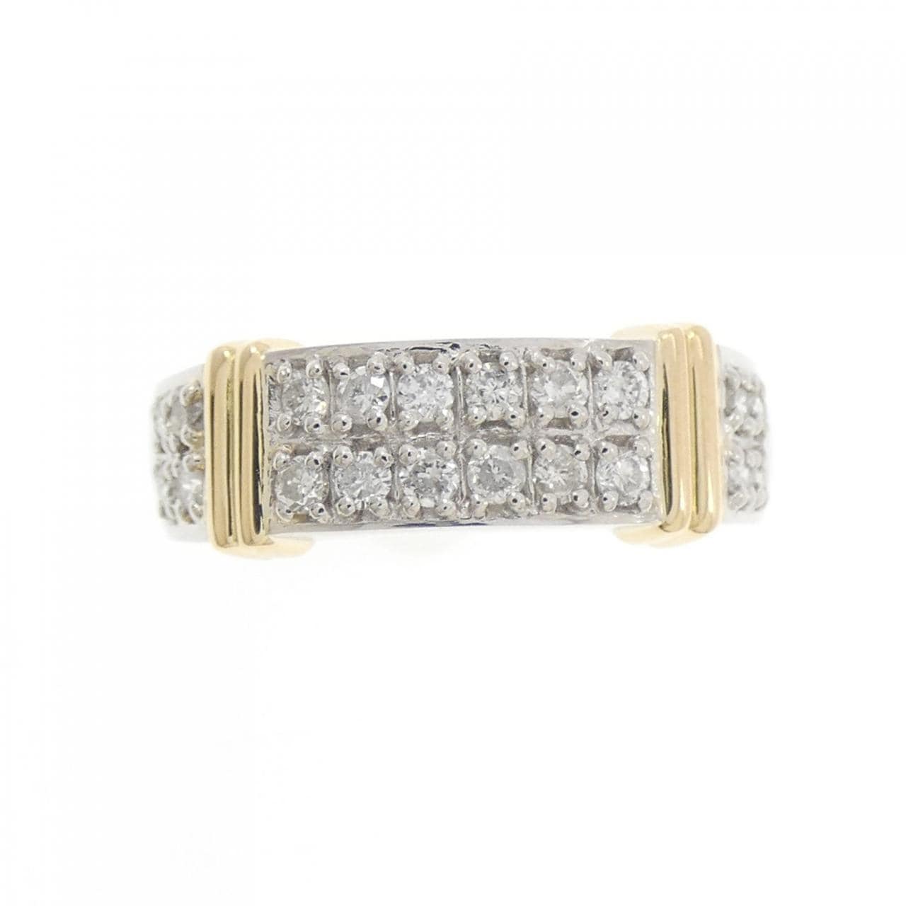 PT900/K18YG ダイヤモンド リング 0.30CT