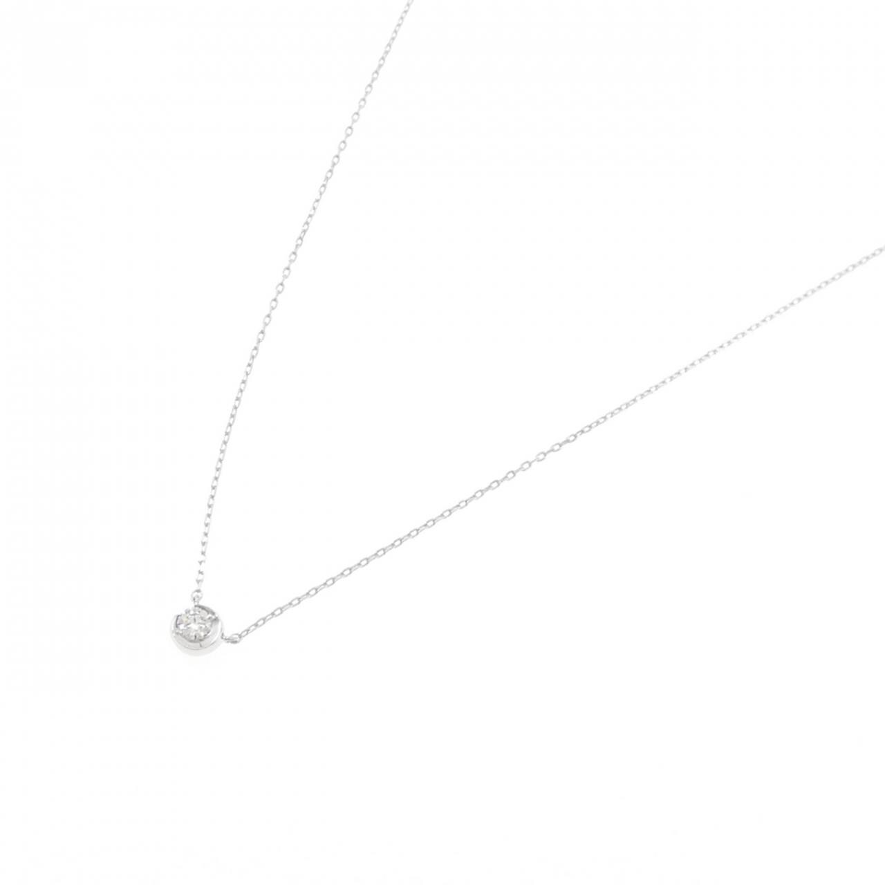 スタージュエリー ムーンセッティング ネックレス 0.06CT