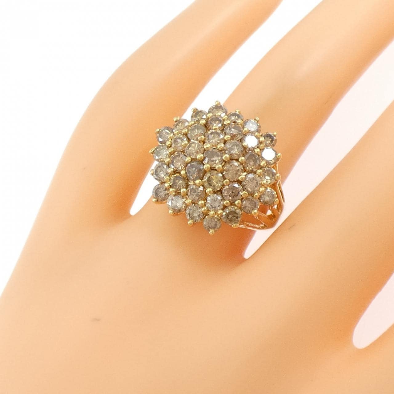 K18YG ダイヤモンド リング 3.0CT