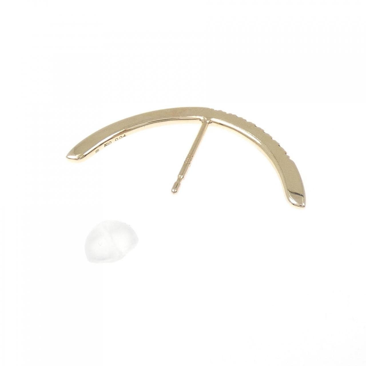 ヒロタカ ボウ ピアス 0.04CT 片耳
