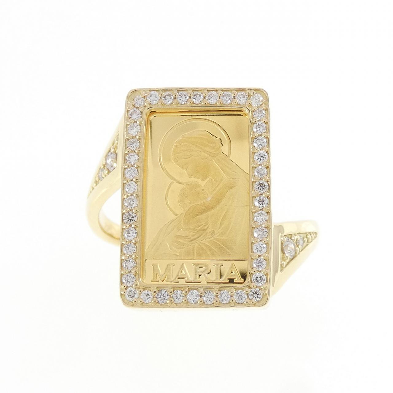 K18YG ダイヤモンド リング 0.25CT
