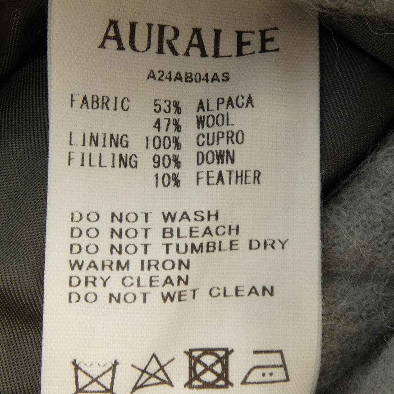 オーラリー AURALEE ダウンジャケット