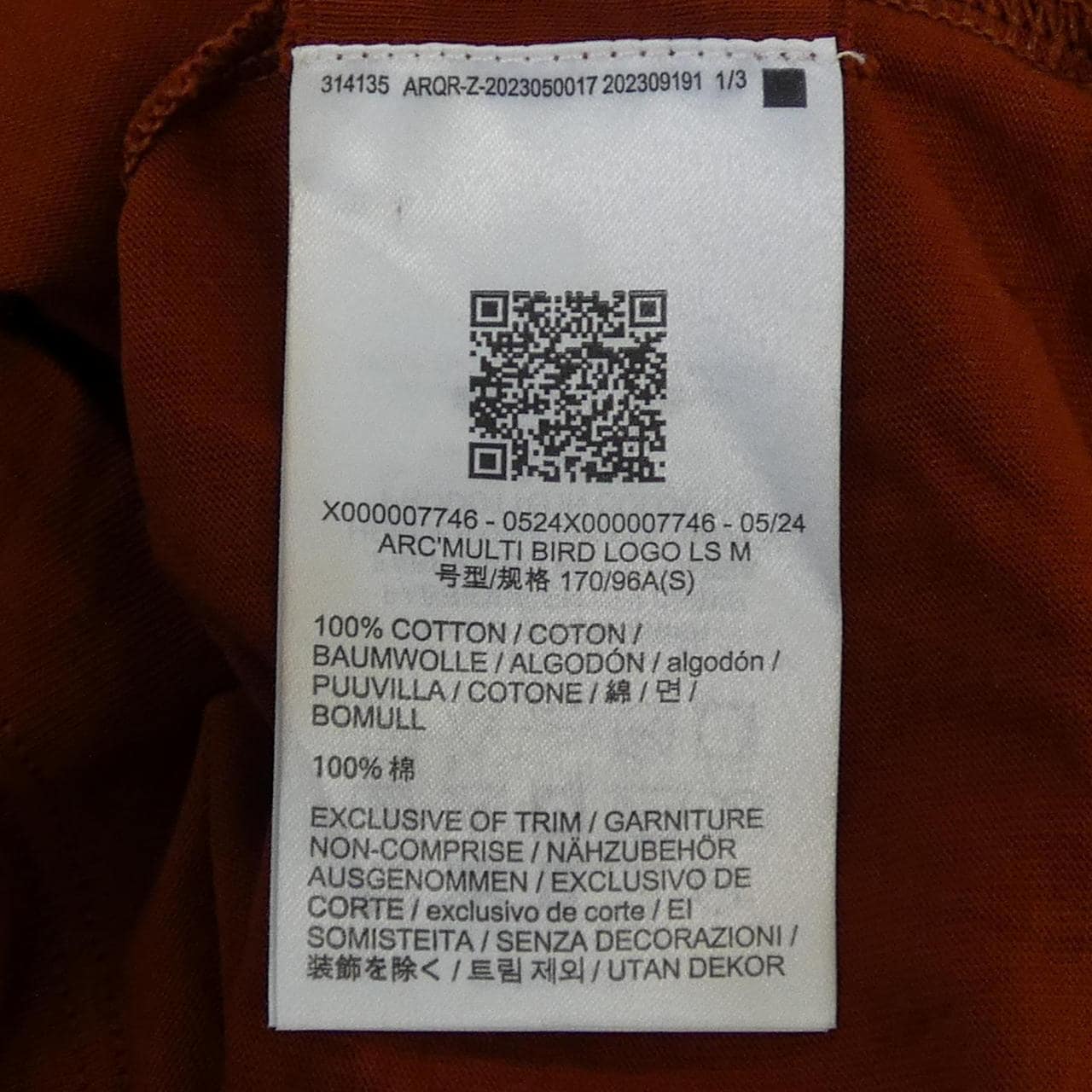 アークテリクス ARC'TERYX X000007746 Tシャツ