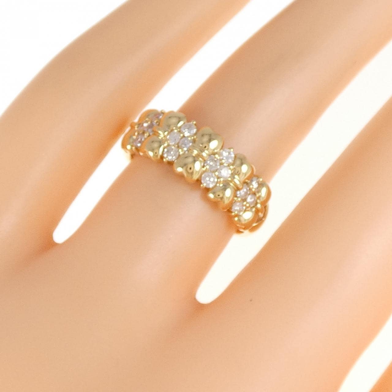 K18YG ダイヤモンド リング 0.35CT