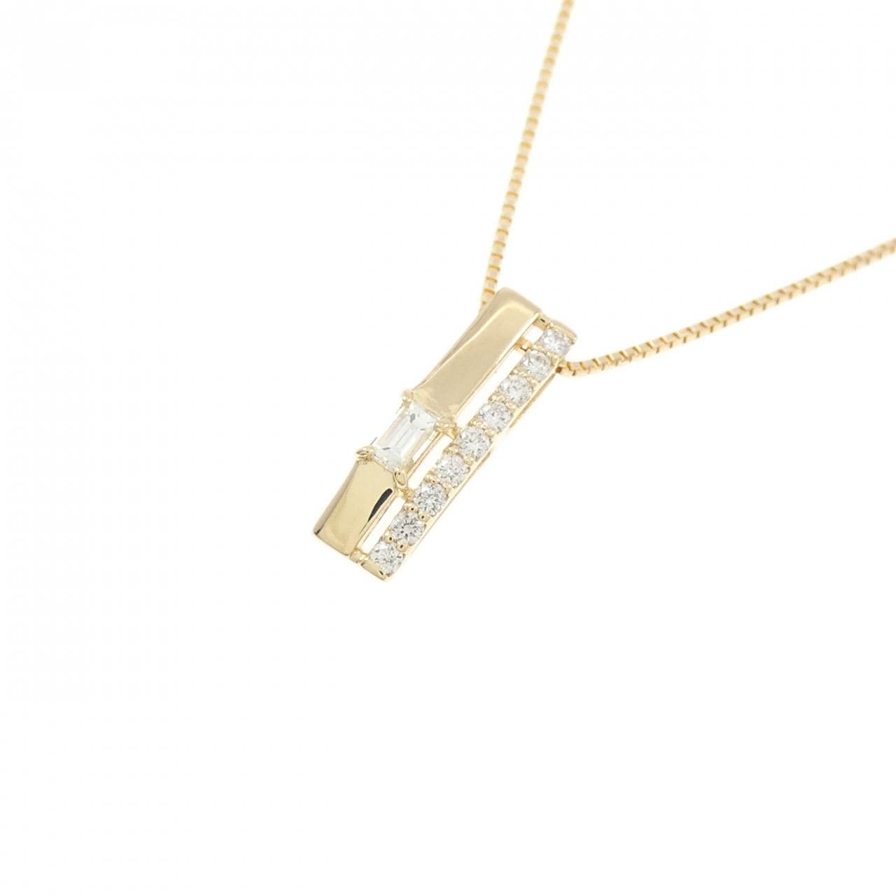 【新品】K18YG ダイヤモンド ネックレス 0.12CT