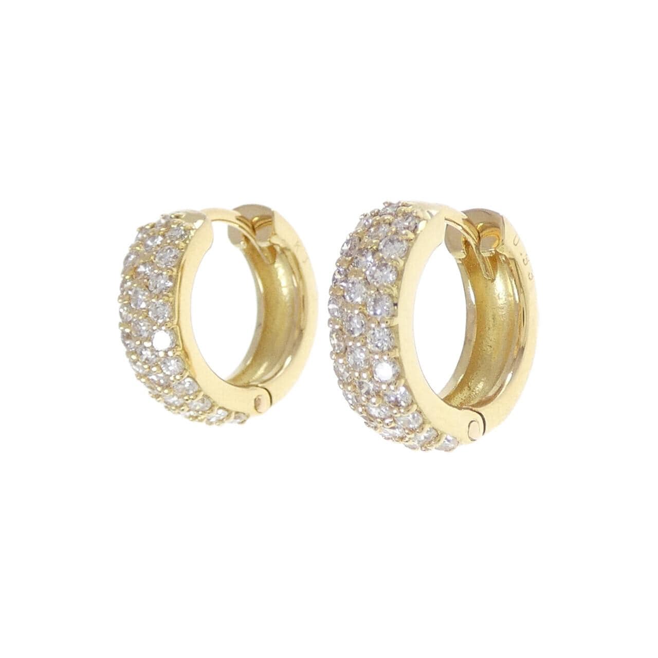 K18YG ダイヤモンド ピアス 0.66CT